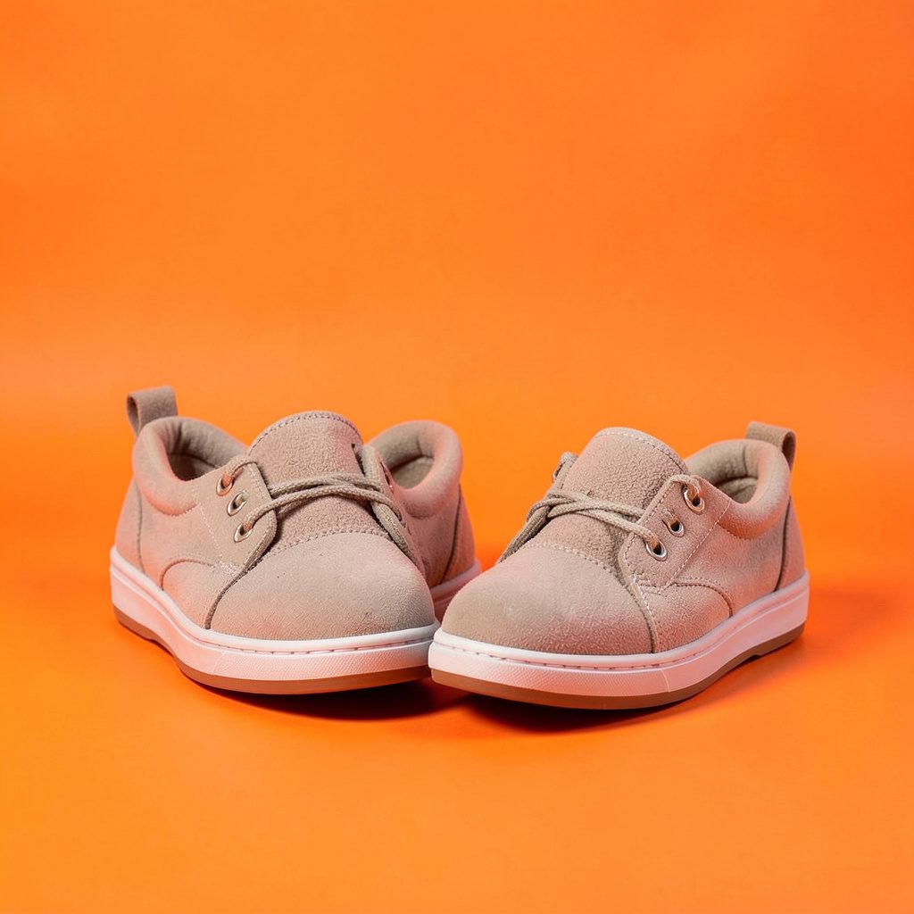 Classic children's canvas plimsolls in navy with white trim, presented on a clean white studio surface.
